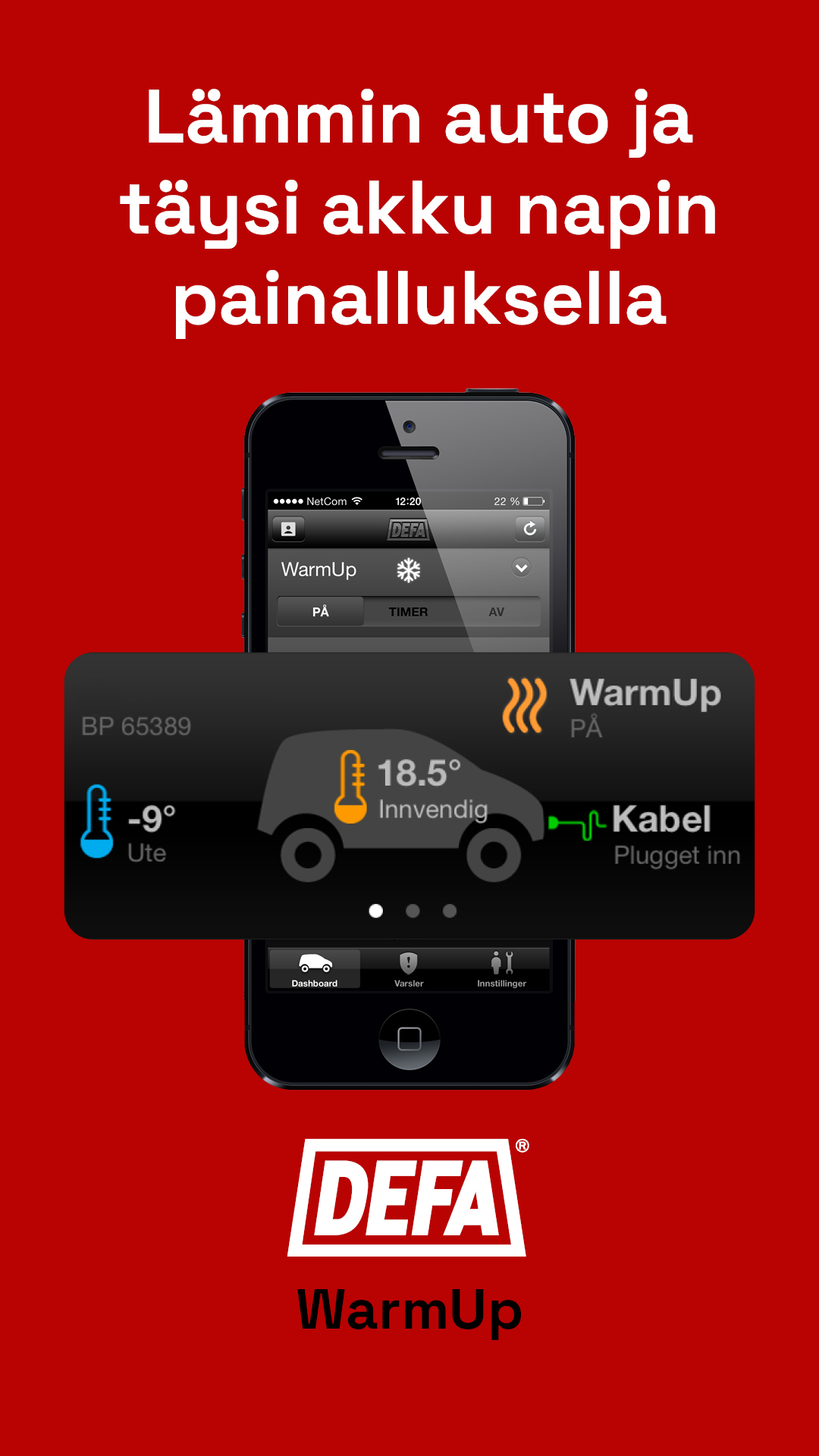 Moottorinlämmittimien mainosesite